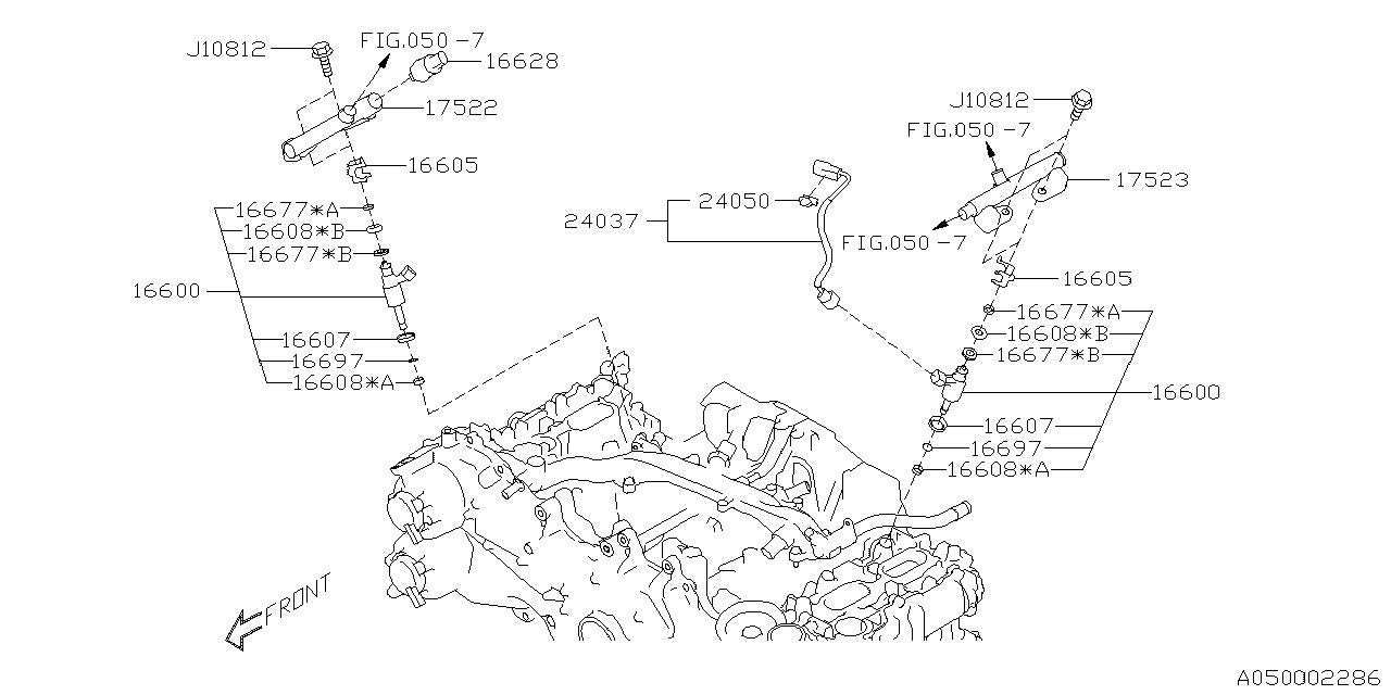 Subaru OEM Fuel Pressure Sensor WRX 22-25 | 16628AA060