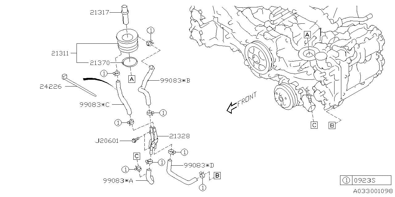 Subaru OEM Oil Cooler Assembly Subaru BRZ 2022-2025 | 21311AA220