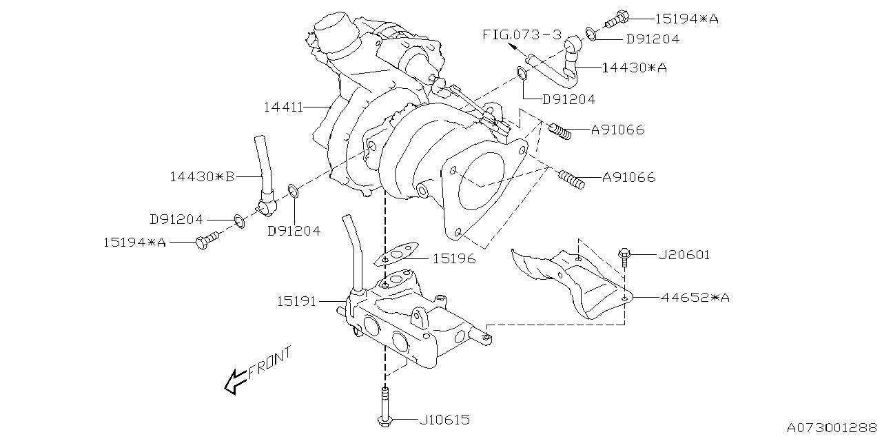 Subaru OEM Turbocharger WRX 22-25 | 14411AB000