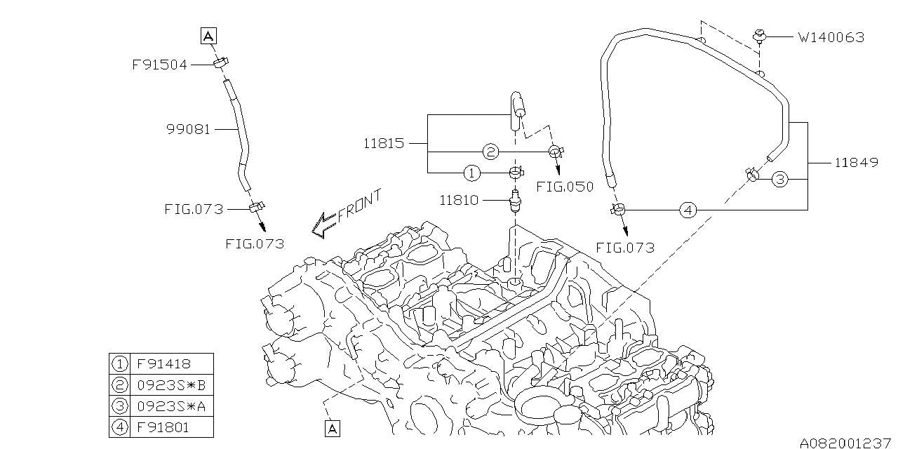 Subaru OEM Vacuum Hose Complete Subaru WRX 2015-2016 | 99081AA370