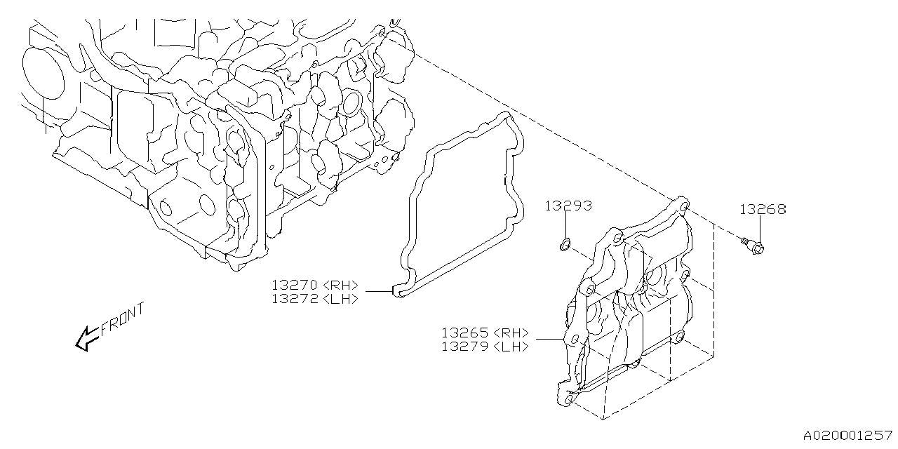 Subaru OEM Valve Cover (Right) WRX 22-25 | 13265AA700