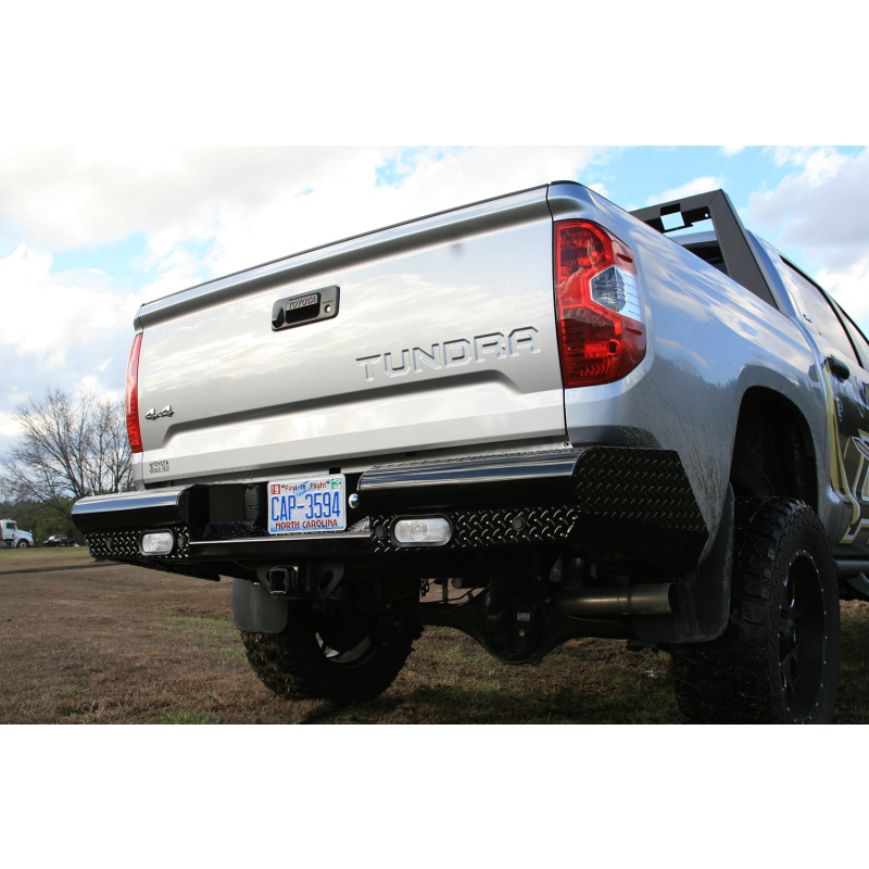 Fab Fours Black Steel Ranch Rear Bumper Model TT07-T1550-1