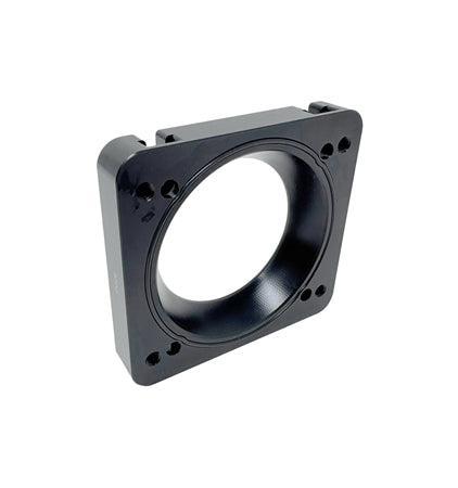 Torque Solution 06-21 Subaru STI / 08-14 Subaru WRX Big Bore 76mm Throttle Body Adapter - Black | TS-SU-870O-BK