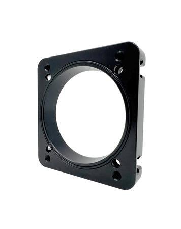 Torque Solution 06-21 Subaru STI EJ Big Bore Manifold Big Bore 76mm Throttle Body Adapter - Black | TS-SU-870P-BK