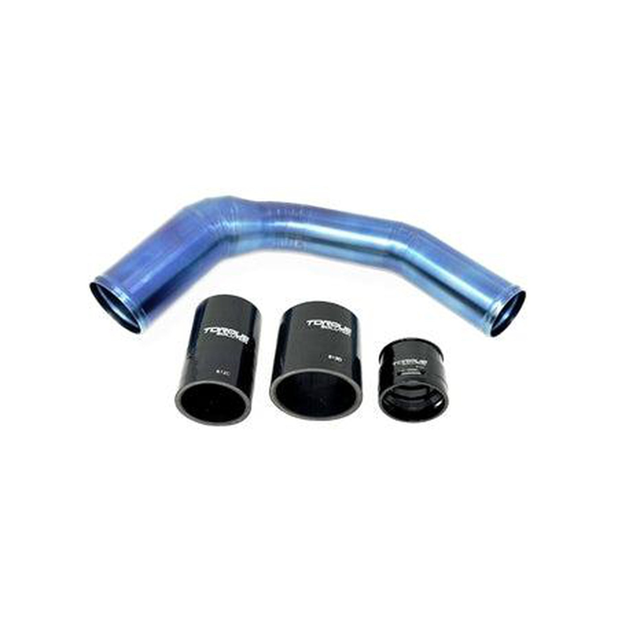 Torque Solution Burnt Blue Titanium Top Mount Charge Pipe Subaru WRX 22-25 / Ascent 19-23 / Outback XT 20+ | TS-SU-812BU