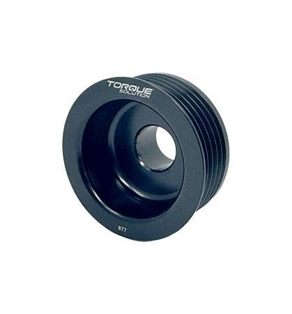 Torque Solution Lightweight Alternator Pulley Black Subaru WRX 02-05 / STI 04-06 | TS-SU-877
