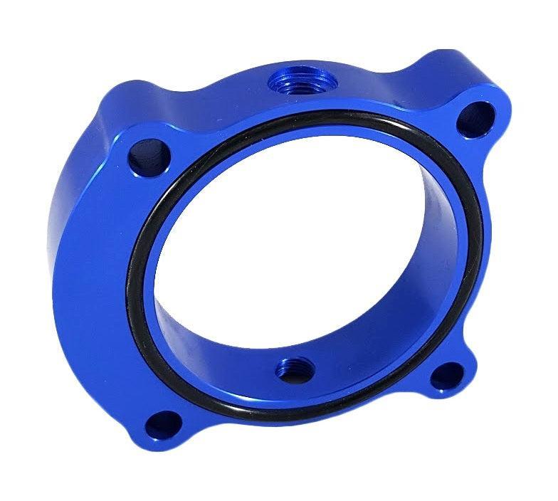 Torque Solution Throttle Body Spacer Hyundai Genesis Coupe 2.0T 2013+ Blue | TS-TBS-029BU