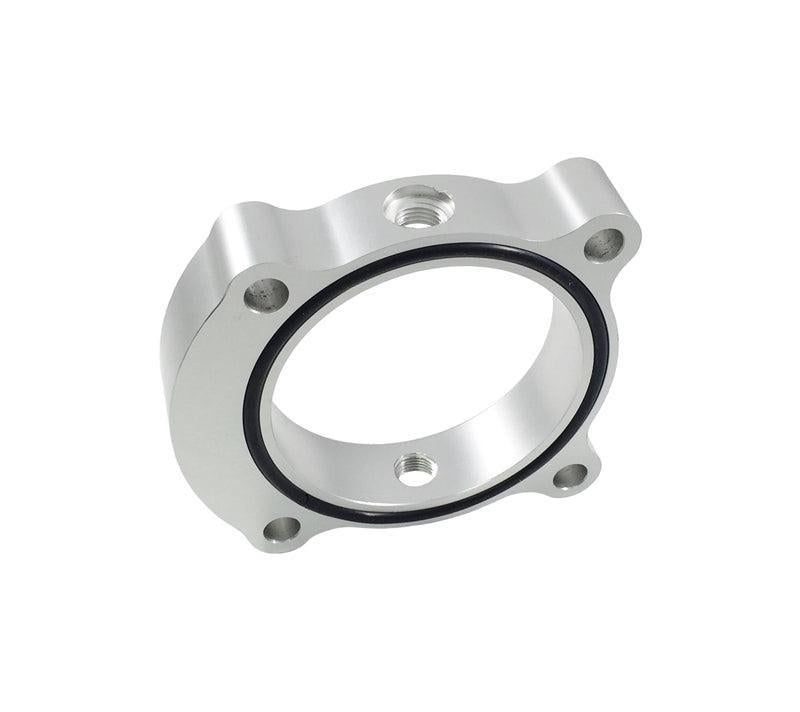 Torque Solution Throttle Body Spacer Hyundai Genesis Coupe 2.0T 2013+ Silver | TS-TBS-029