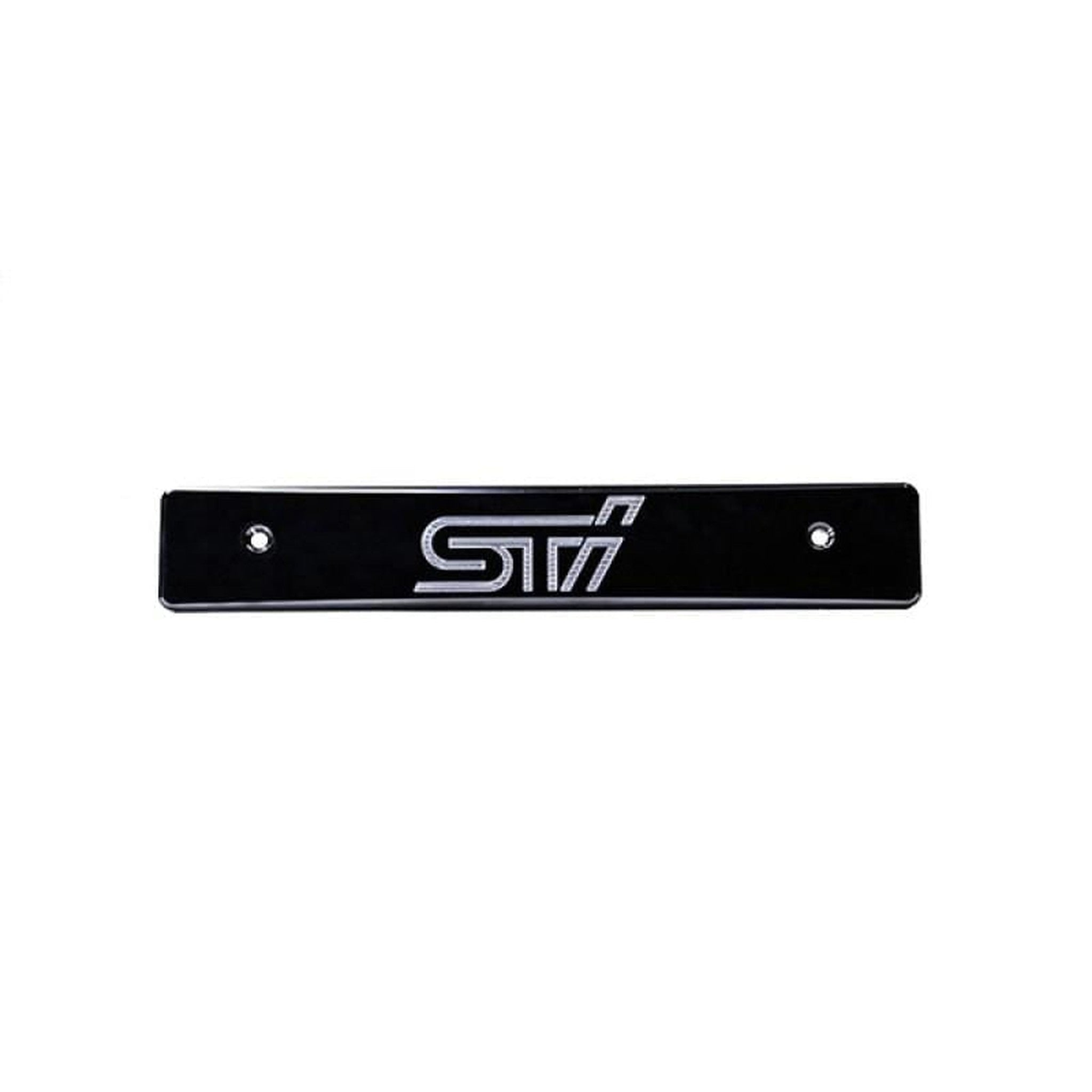Turbo XS "STI" License Plate Delete Subaru WRX / STI 2008-2014 | WS08-LPD-BLK-STI