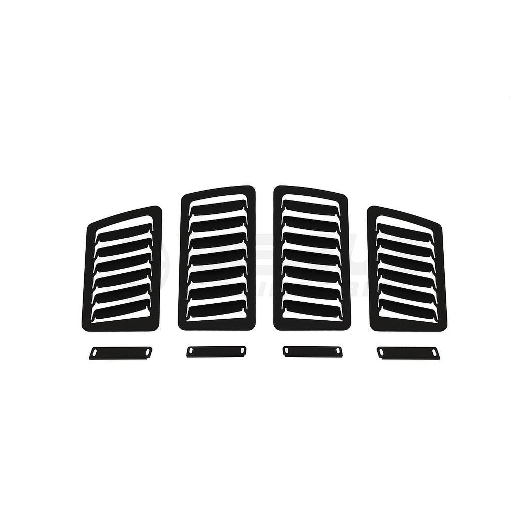 Verus Small and Large Slanted Hood Louvers Black Subaru BRZ / Toyota GT86 2013-2020 | A0065A-BLK