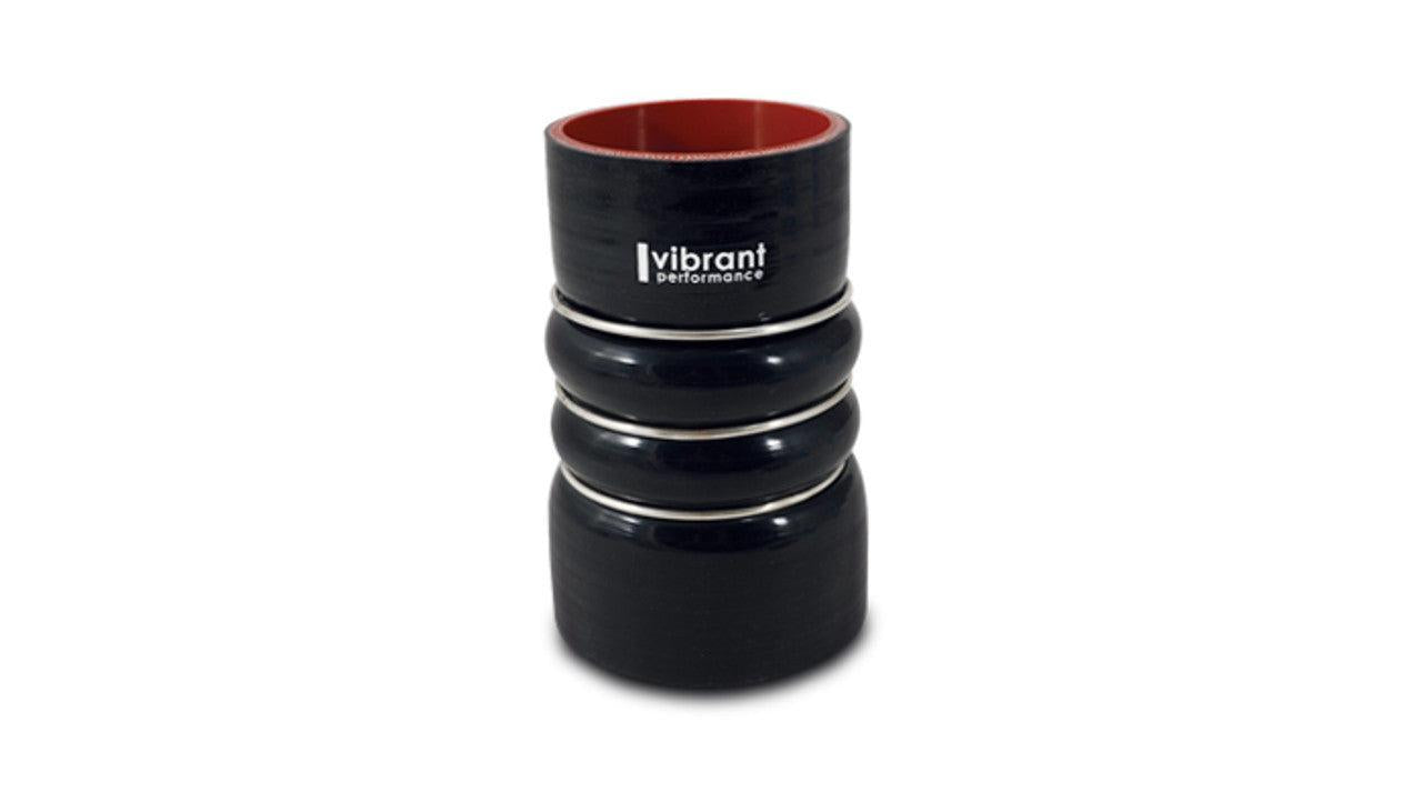 Vibrant 4 Ply Aramid Reinf Silicone Hump Hose Connector Reinforcement Ring ID: 4" x Length: 6" x Rings: 3 | 11822