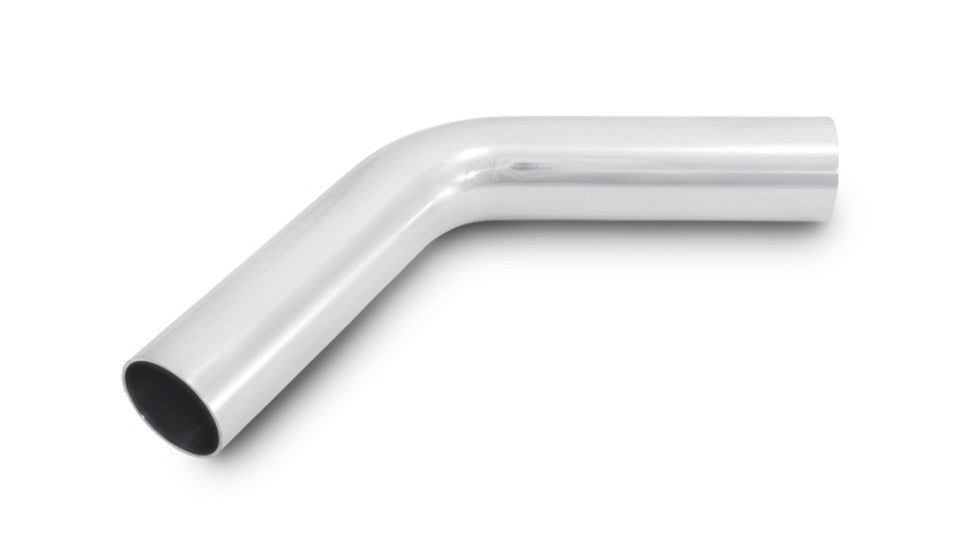 Vibrant 60 Degree Bend Aluminum Elbow Tube Polished Tube OD: 3" CLR: 4.5" Leg Length: 6" | 2819
