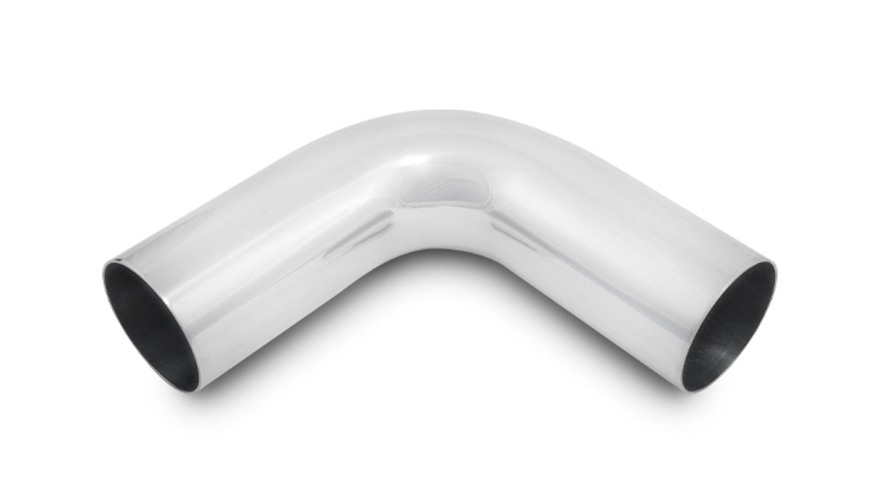 Vibrant 90 Degree Bend Aluminum Elbow Tube Polished Tube OD: 2" CLR: 2.5" Leg Length: 4.5" | 2884