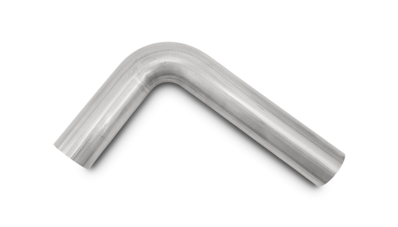 Vibrant 90 deg Mandrel Bend Pipe T304 Stainless Steel Tube Diameter - 1.625" O.D. Centerline Radius - 1.625" Leg Length A - 4" Leg Length B - 12" | 13033