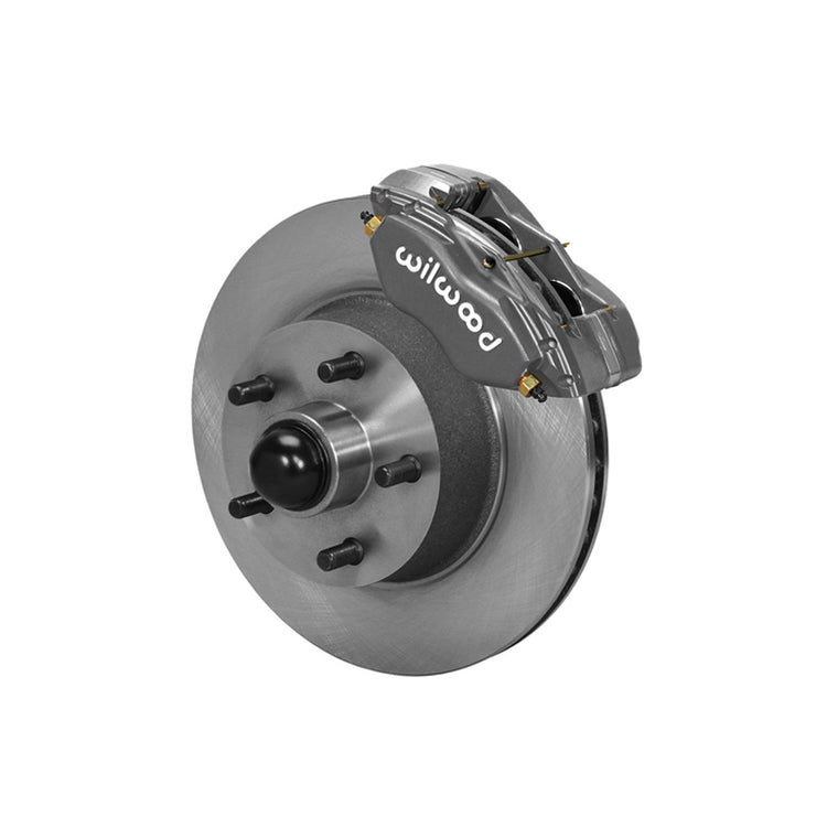 Wilwood Forged Dynalite-M Front Kit 11.30in 1 PC Rotor&Hub 1965-1969 Mustang Disc & Drum Spindle