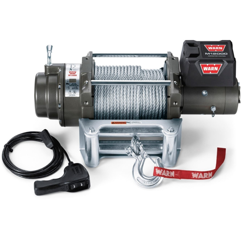 Warn M12 12V Heavyweight Winch With 125 Feet Steel Rope Model 17801