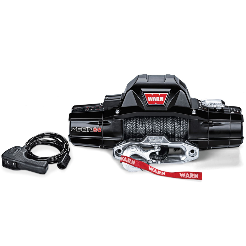 Warn ZEON 8-S Winch, Pull Capacity 8,000 lb, 100 Feet Of Synthetic Rope Model 89305