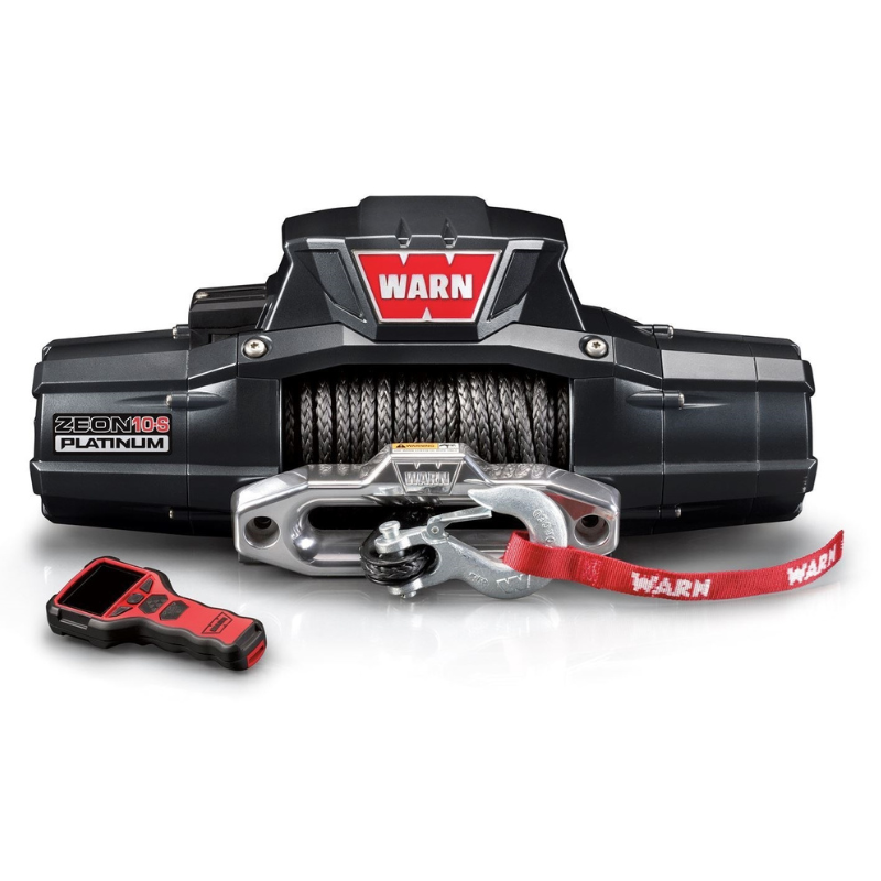 Warn ZEON 10-S Platinum Winch, Pull Capacity 10,000 lb, 100 Feet Of Spydura Synthetic Rope Model 92815