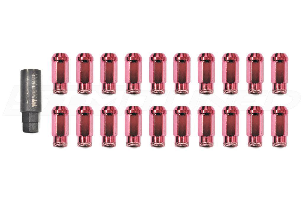 Wheel Mate Monster Open End Lug Nut Set of 20 Red 14x1.50 | 33006R