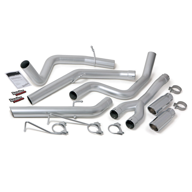 Banks Power 14-15 Dodge Ram 1500 3.0L Diesel Monster Exhaust System - SS Dual Exhaust w/ Chrome Tips gbe48602