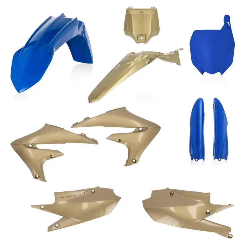 Acerbis Blue/Gold Full Plastic Kit for Yamaha wps-27363-57837
