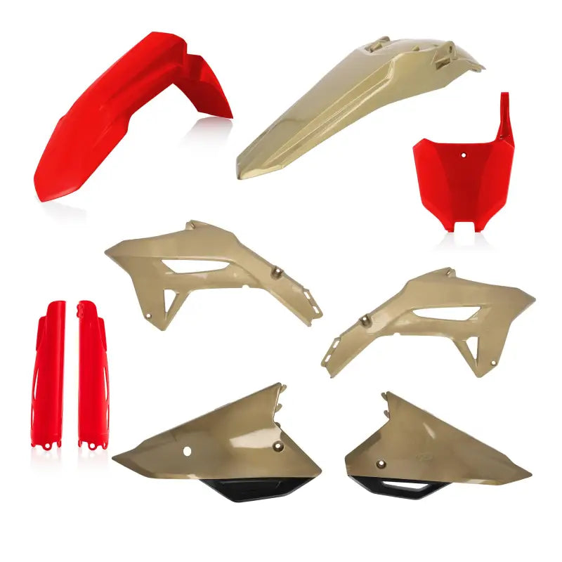 Acerbis Full Plastic Kit Red/Gold Hon 2858927839 With Original Factory Shape wps-28589-27839