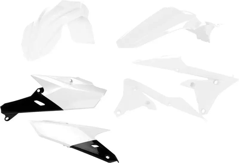 Acerbis White Plastic Kit with Front and Rear Fender wps-23741-84586