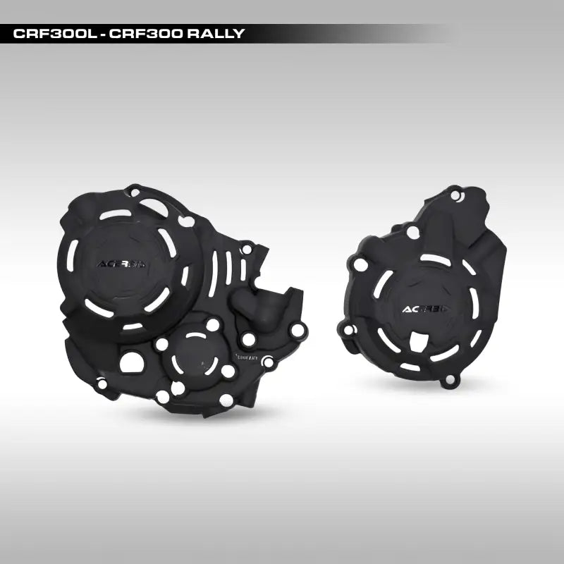 Acerbis X-Power Kit Black Hon - Engine Cover Protection Kit wps-29825-10001