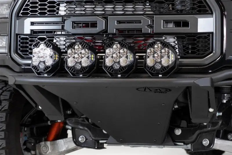 Addictive Desert Designs 17-20 Ford Raptor Pro Add-On Light Hoop - Hammer Black addl1157521701na