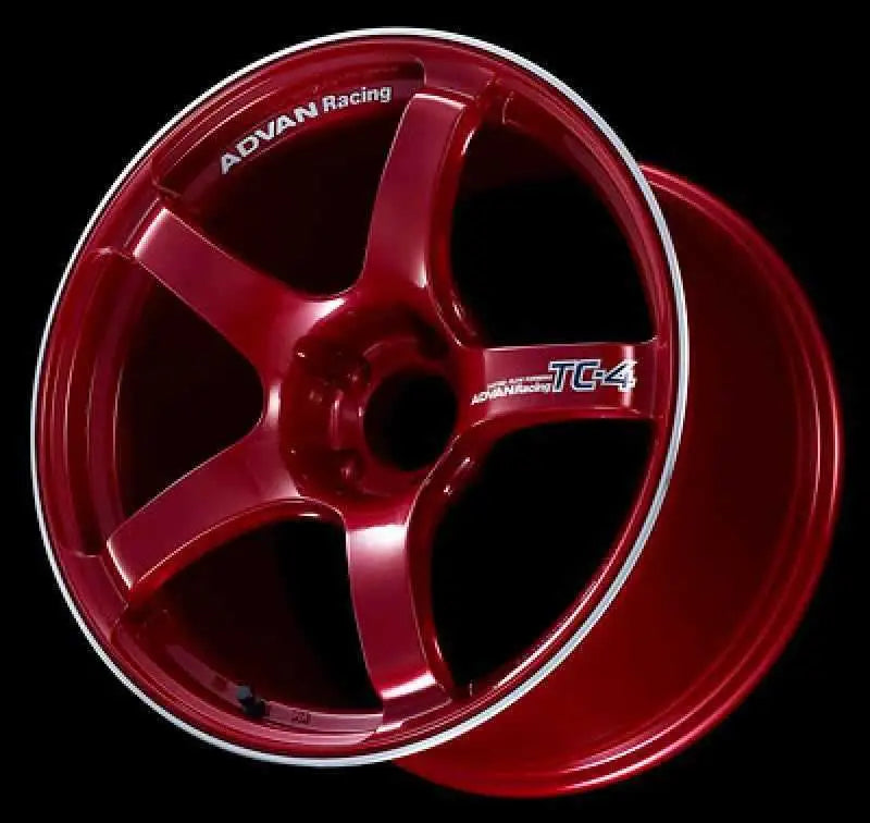 Advan TC4 16x7.0 +42 4-100 Racing Candy Red & Ring Wheel YAD6E42ACRR