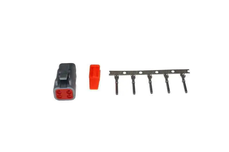 AEM DTM Style 4-Way Receptacle Connector Kit with 5 Female Pins 35-2624