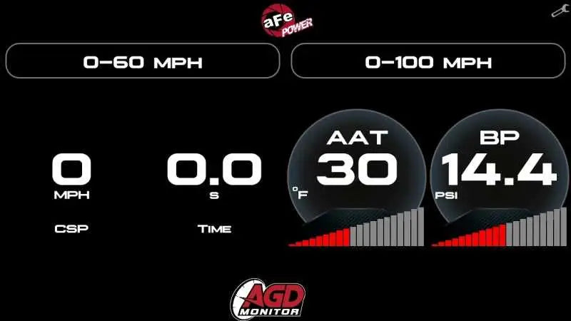aFe AGD Advanced Gauge Display Digital 5.5in Monitor 08-18 Dodge/RAM/Ford/GM Diesel Trucks 77-91001