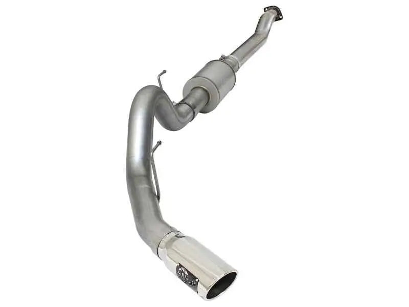 aFe Atlas Exhausts 4in Cat-Back Aluminized Steel Exhaust 2015 Ford F-150 V6 3.5L (tt) Polished Tip 49-03069-p