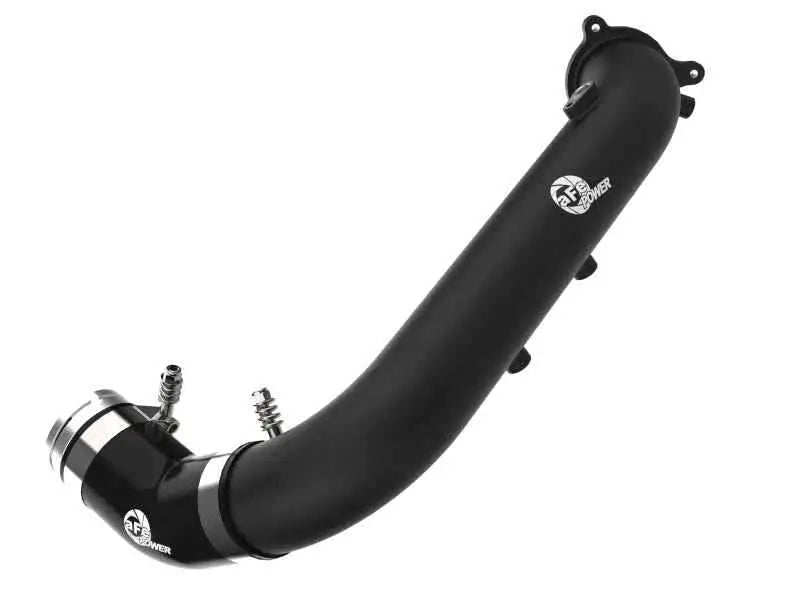 aFe BladeRunner Black 2-3/4in Aluminum Charge Pipe 2021 Toyota Supra GR (A90) I4-2.0L (t) B48 46-20488-b
