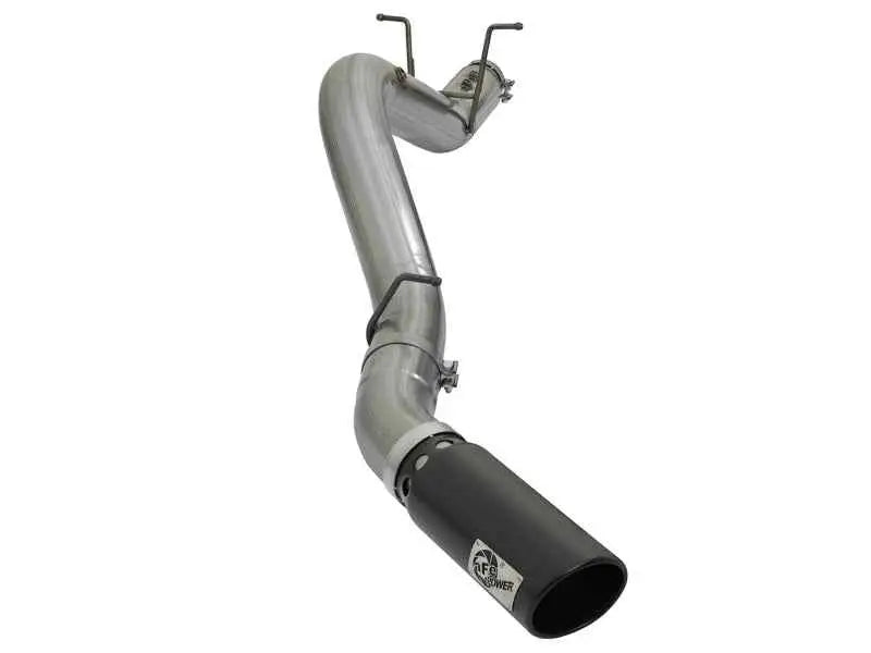 aFe LARGE BORE HD 4in 409-SS DPF-Back Exhaust w/Black Tip 2017 GM Duramax V8-6.6L (td) L5P 49-44085-b