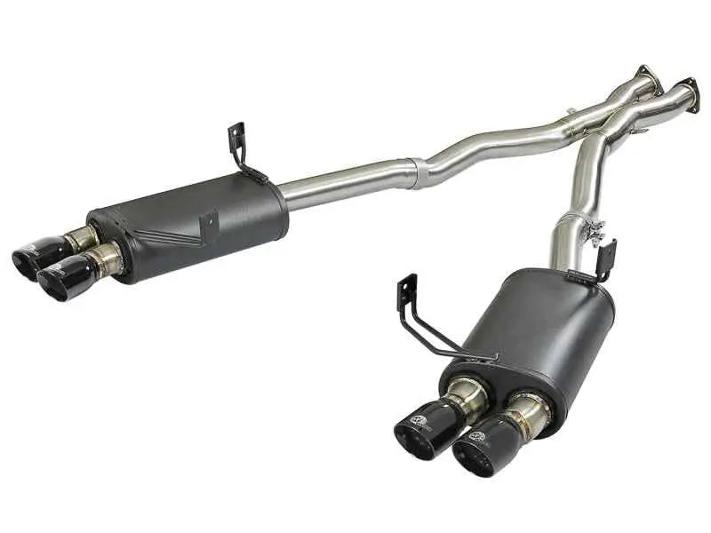 aFe MACH Force-Xp 2-1/2in 304 SS Cat-Back Exhaust w/ Black Tips 05-08 BMW Z4 M Coupe (E86) L6 3.2L 49-36339-b