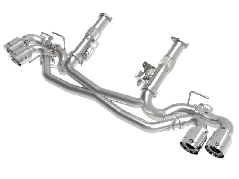 AFe MACH Force-Xp 304 Stainless Steel Cat-Back Exhaust Polished 2020 Chevrolet Corvette C8 49-34124nm-p