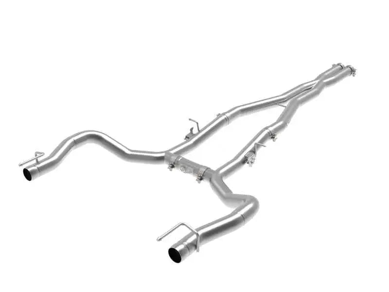 aFe MACH Force-Xp 3in 304 SS Cat-Back Exhaust 15-20 Dodge Charger Hellcat V8-6.2L/6.4L w/o Muffler 49-32070nm
