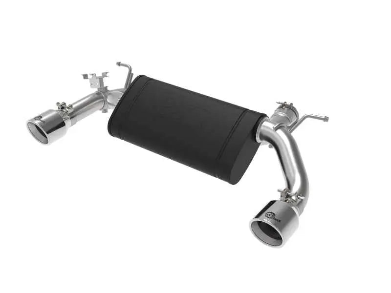 aFe MACHForce XP 3in to 2.5in 304 SS Axle-Back Exhaust w/ Polished Tips 14-16 BMW M235i 49-36348-p