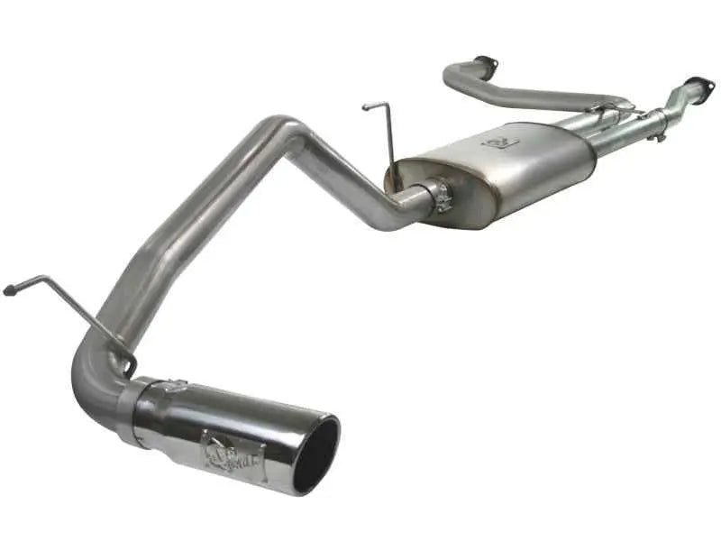 aFe MACHForce XP Exhaust Cat-Back 2.5/3in SS-409 w/ Polished Tip 04-12 Nissan Titan V8 5.6L 49-46102-p