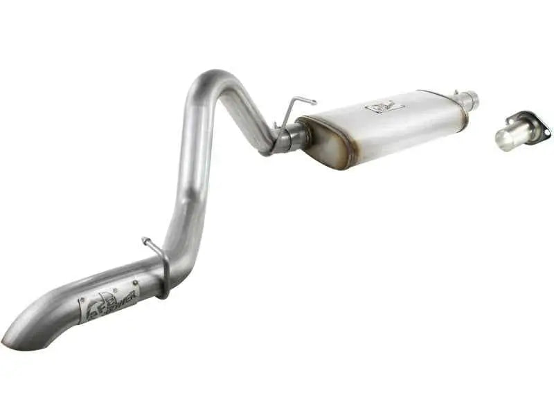 aFe MACHForce XP Exhausts Cat-Back SS-409 EXH Jeep Wrangler TJ 97-06 I6-4.0L HT - 2.5 In. 49-46223