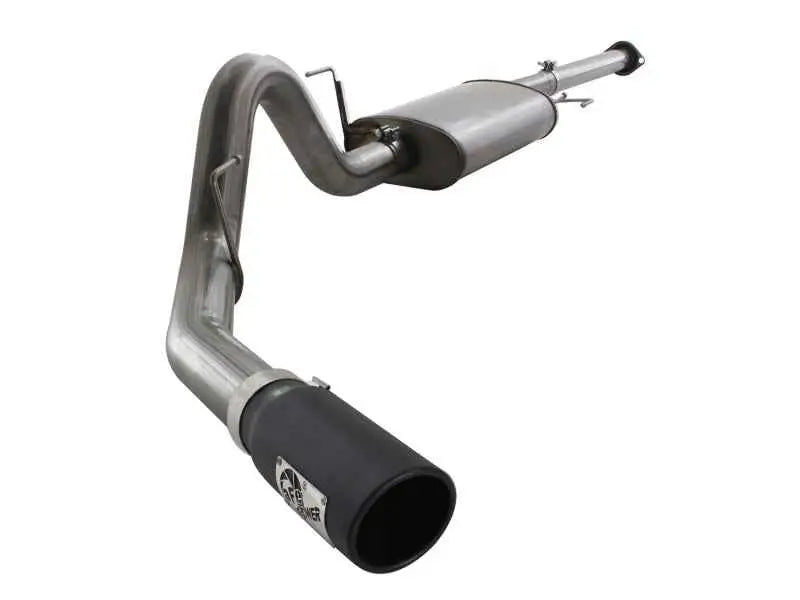 aFe MACHForce XP SS Exhaust 3in Cat-Back w/4.5in Black Tip 11-14 Ford F150 Ecoboost V6 3.5Ltt 49-43067-b