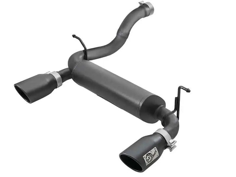aFe Rebel Series 2.5in 409 SS Axle-Back Exhaust w/ Black Tips 2018+ Jeep Wrangler (JL) V6 3.6L 49-48067-b