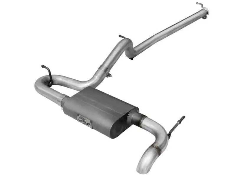 aFe Scorpion Exhaust System Cat Back 2.5in Aluminized Hi-Tuck 07-18 Jeep Wrangler JK V6 3.6/3.8L 49-08043