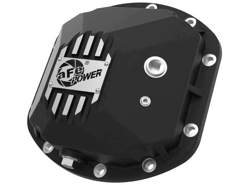 aFe Street Series Dana 30Front Differential Cover Black w/ Machined Fins 97-18 Jeep Wrangler 46-71130b