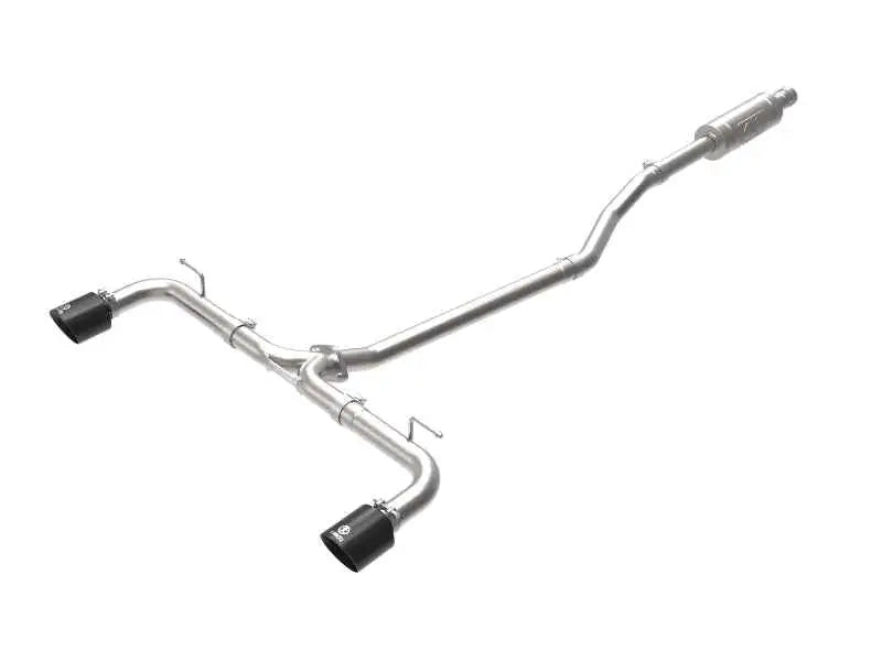 aFe Takeda 2-1/2in 304 SS Cat-Back Exhaust w/ Black Tips 14-18 Mazda 3 L4 2.0L/2.5L 49-37015-b