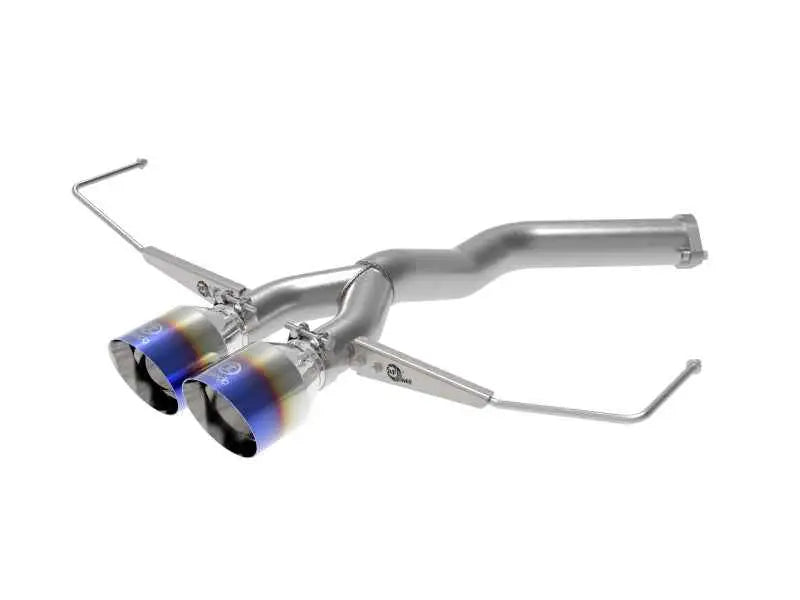 aFe Takeda 3in-2.5in 304 SS Axle-Back Exhaust w/Blue Flame Tip 19-20 Hyundai Veloster I4-1.6L(t) 49-37012-l