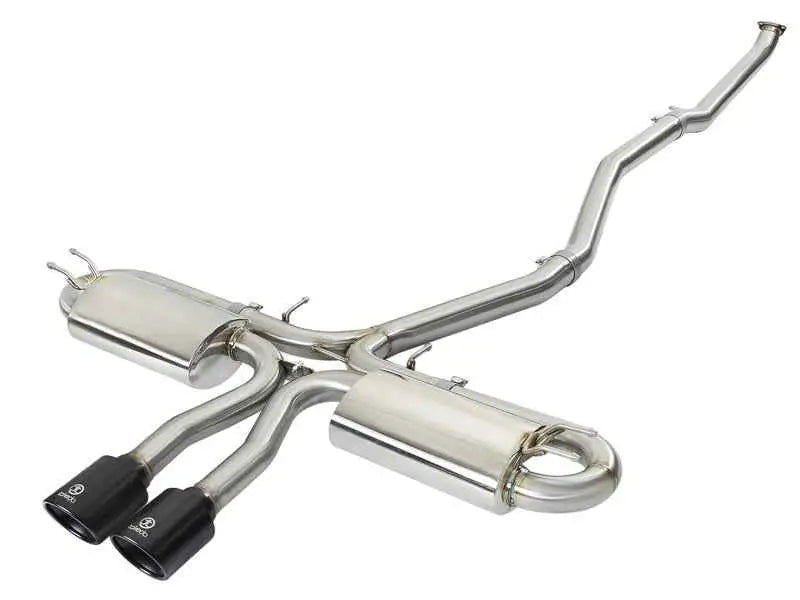 aFe Takeda 3in 304 SS Cat-Back Exhaust System w/ Black Tips 2017+ Honda Civic Si (4dr) I4 1.5L (t) 49-36621-b