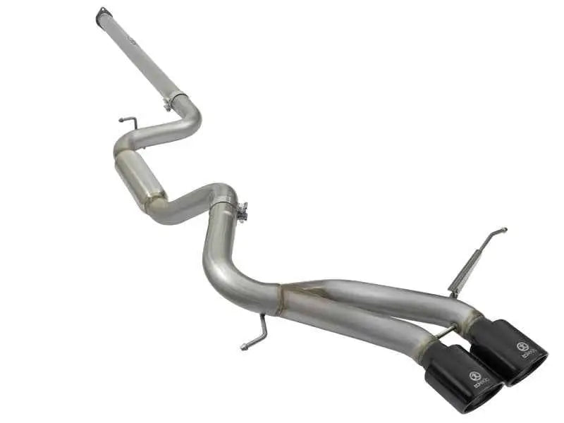 aFe Takeda 3in SS Exhaust Cat-Back 13-16 Ford Focus ST 2.0L Black Tips 49-33083-b