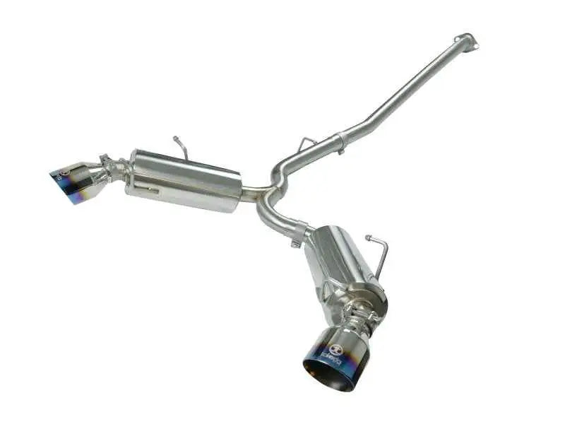 aFe Takeda Exhaust Axle-Back 13-15 Scion FRS / Subaru BRZ 304SS Blue Flame Dual Tips Exhaust 49-36023-l